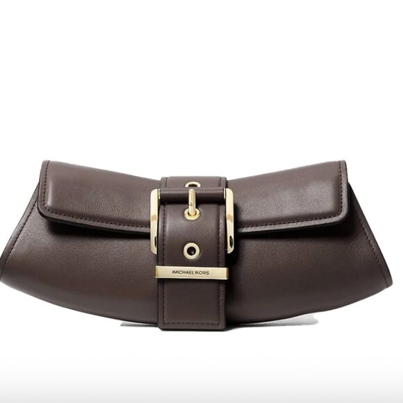 Michael Kors The Colby Clutch Chocolate Brown - Picture 3 of 7